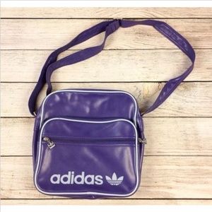 purple adidas messenger bag